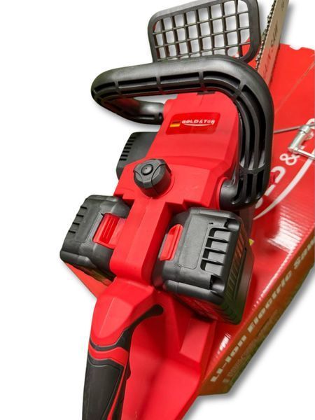Пила для обрізки дерев Krafftec Germany 52V 40 см акумуляторна електропила з авто подачею мастила 2 АКБ Акумуляторні пили 3099278993 фото
