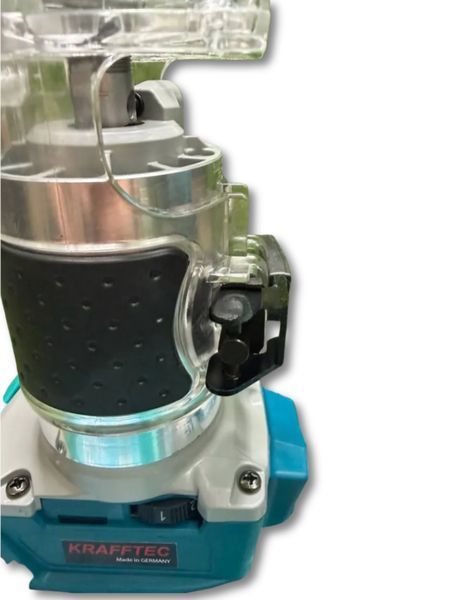Фрезер Krafftec Germany 48v ручний кромковий до 30 мм Фрезер для кромки безщітковий Фрезер для дерева з набором фрез 3063962377 фото