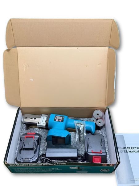 Паяльник Krafftec Germany 48V для пластикових труб 2200Вт Li Ion акумуляторний цифровий дисплей 2 акумулятори 3063962378 фото