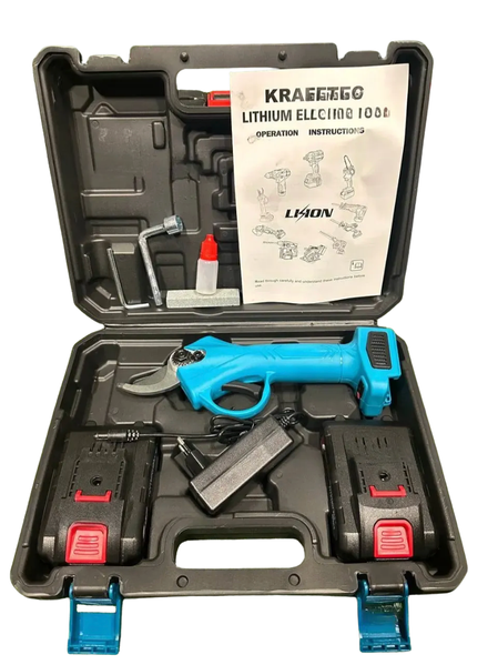Секатор і ланцюгова пила Krafftec 42V/4Ah акумуляторний комплект Набір акумуляторного інструменту 2в1 2962171834 фото