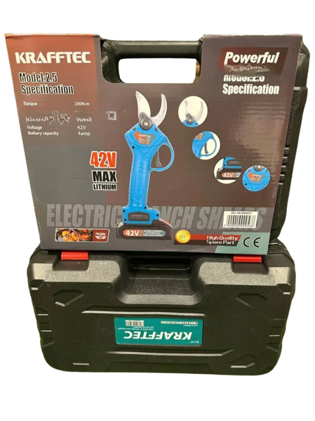 Секатор і ланцюгова пила Krafftec 42V/4Ah акумуляторний комплект Набір акумуляторного інструменту 2в1 2962171834 фото