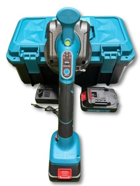 Акумуляторна віброприсоска Krafftec Germany 48V 6Ah для плитки діаметр 130 мм професійна вібраційна присоска Німеччина 3063962379 фото
