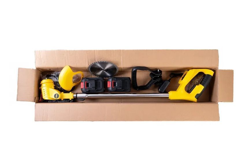 Тример для трави DeWalt 48V безщітковий 8 насадок Акумуляторний тример ручний з 2 акб Тример садовий 2962171837 фото