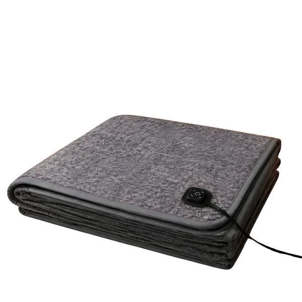 Електропростирадло 160&times;80 см USB з підігрівом від Power Bank 3 режими 35&ndash;60&deg;C 5 зон нагрівання односпальне термопростирадло 81543529-91 фото