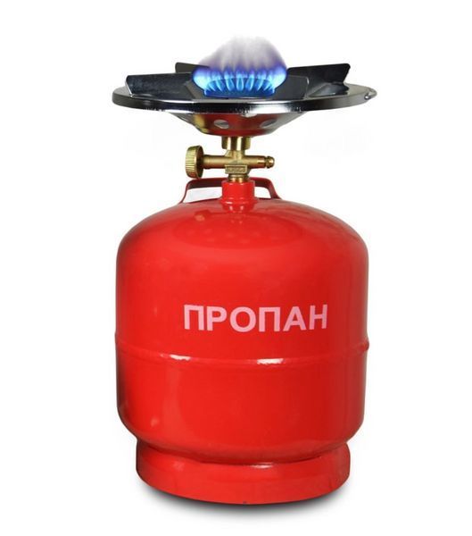 Газова плита 4 комфорки з балоном 8л для дому та дачі переносна газова кухонна плита 3119842539 фото