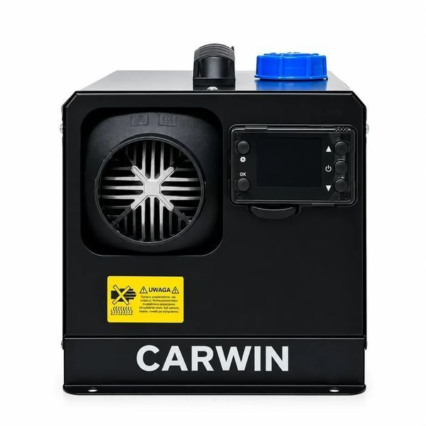 Дизельний обігрівач 12 квт CARWIN дизельна пічка для гаража до 50 м&sup2; Польща тепловентилятор з пультом 8589542-88 фото