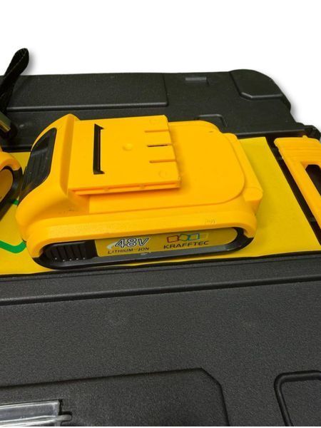 Секатор для дерев Krafftec Germany 48v акумуляторний Секатори для саду професійний до 35 мм з 2 акб у кейсі 3092547470 фото