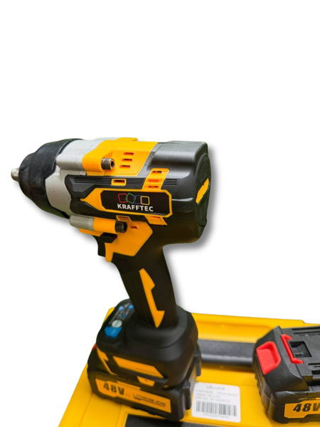Акумуляторний гайковерт Krafftec 1500 Nm Germany потужний гайковерт професійний для СТО з 2 акумуляторами бездротовий 3007864165 фото