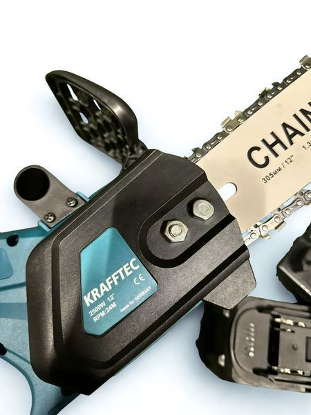 Акумуляторна ланцюгова пила Krafftec 52V з двома АКБ ручна акумуляторна пила з автоматичним змащенням НІМЕЧЧИНА 3055097518 фото